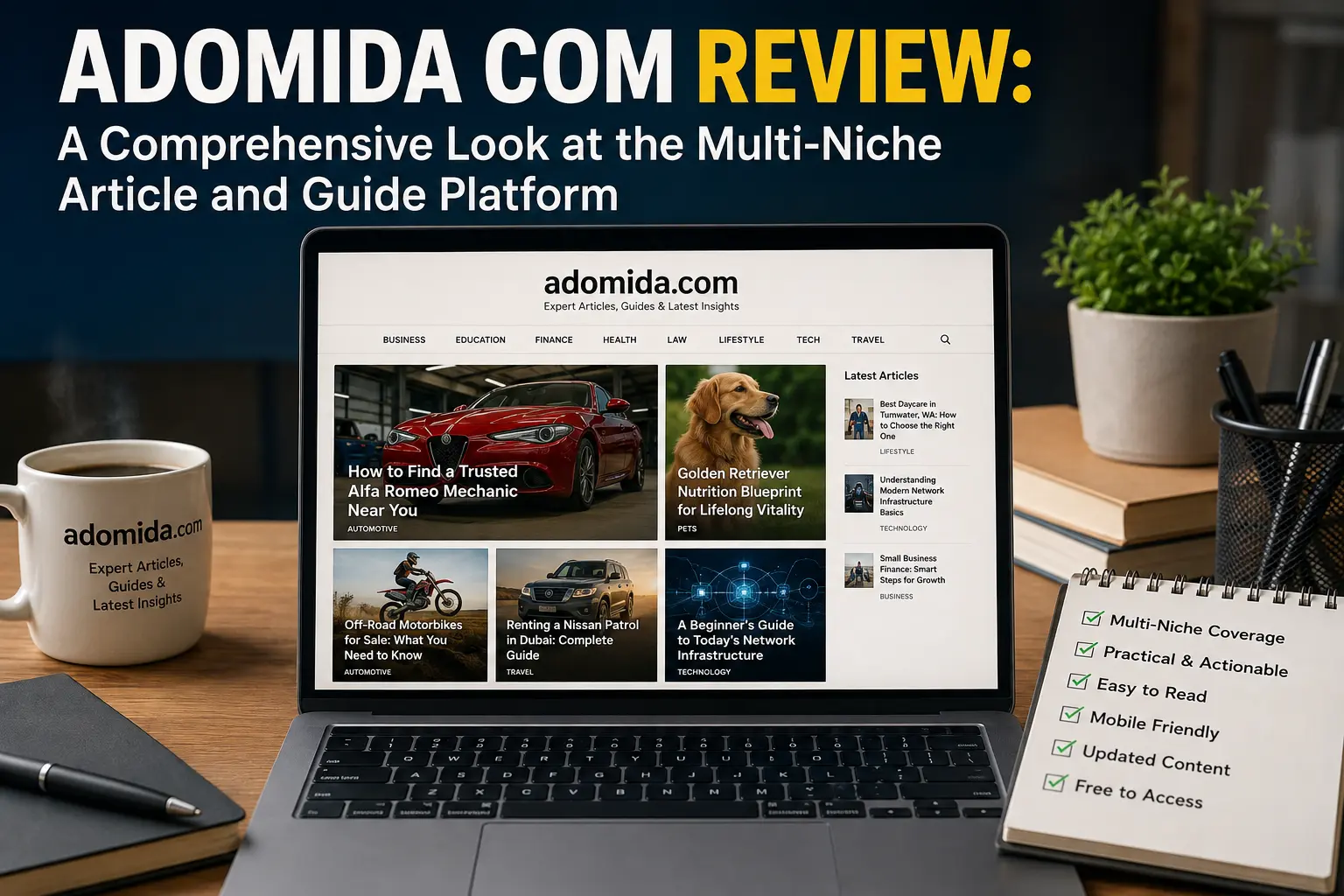 Adomida Com Review: A Comprehensive Look at the Multi-Niche Article and Guide Platform