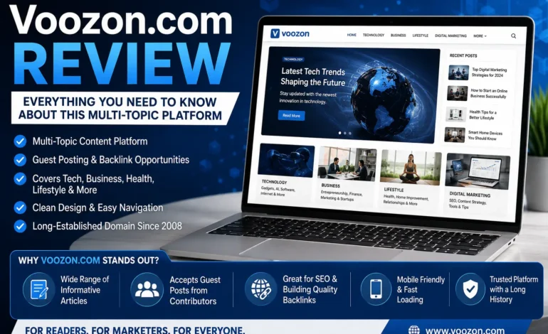 Voozon.com Review (2026): Multi-Topic Digital Media & Guest Post Platform | voozon.com