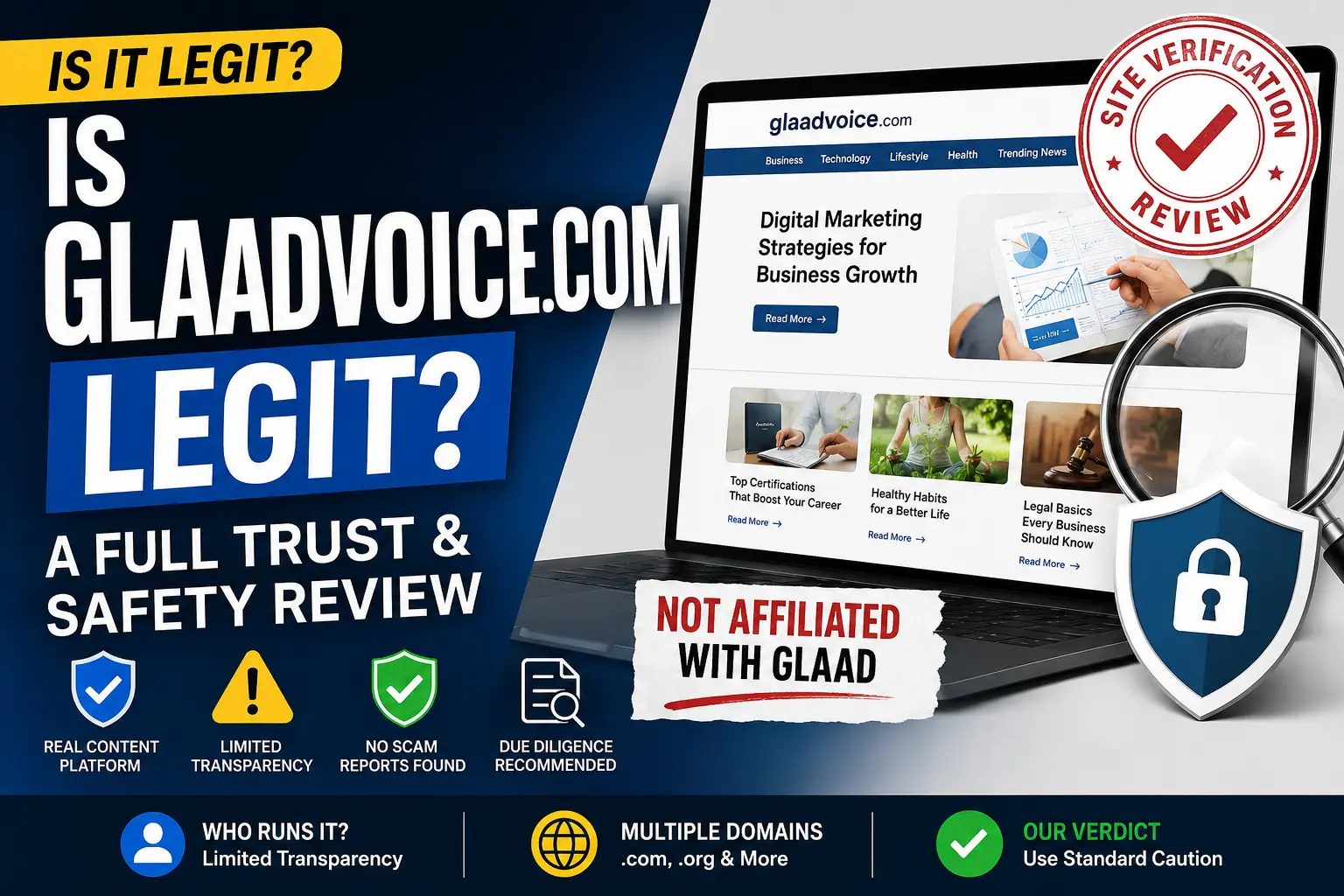 Is glaadvoice.com Legit? A Full Trust & Safety Review