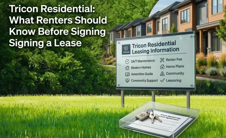 Tricon Residential What Renters Should Know Before Signing a Lease