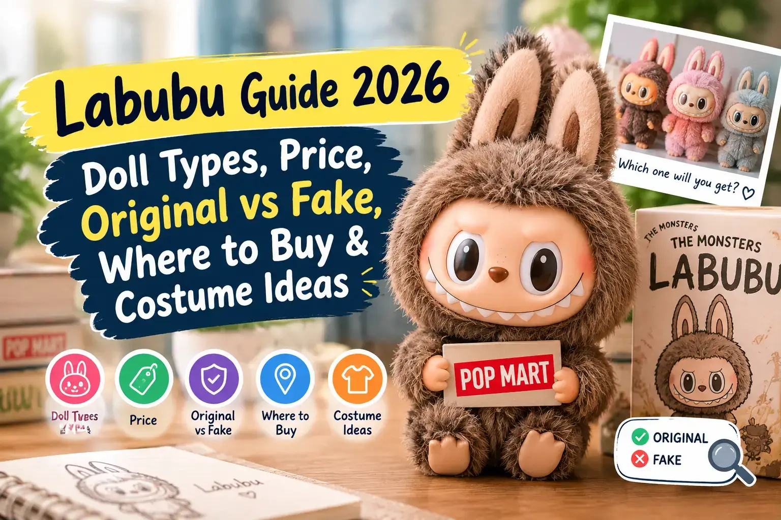 Labubu Guide 2026: Doll Types, Price, Original vs Fake, Where to Buy & Costume Ideas